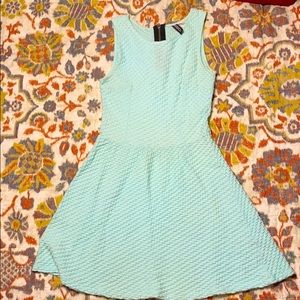 H & M turquoise skater dress